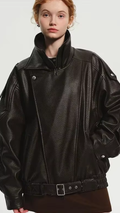 Vintage Leather Brown Jacket