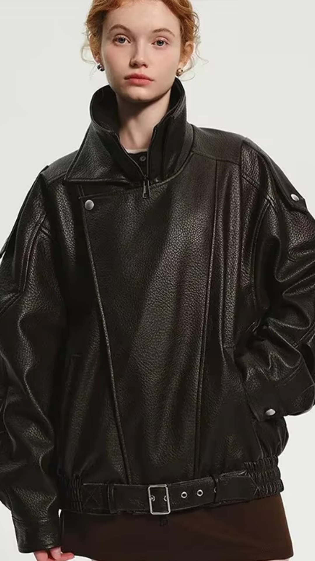 Vintage Leather Brown Jacket