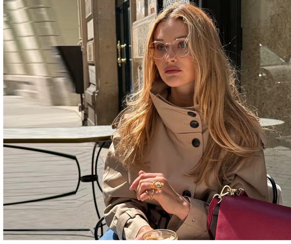 Mandarin Collar Trench Coat