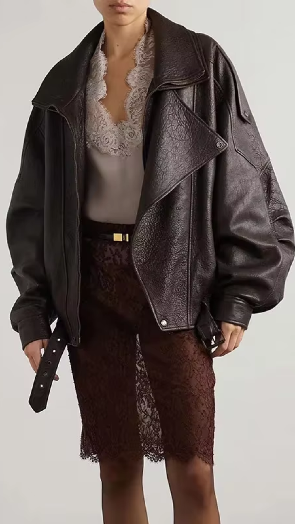 Vintage Leather Brown Jacket