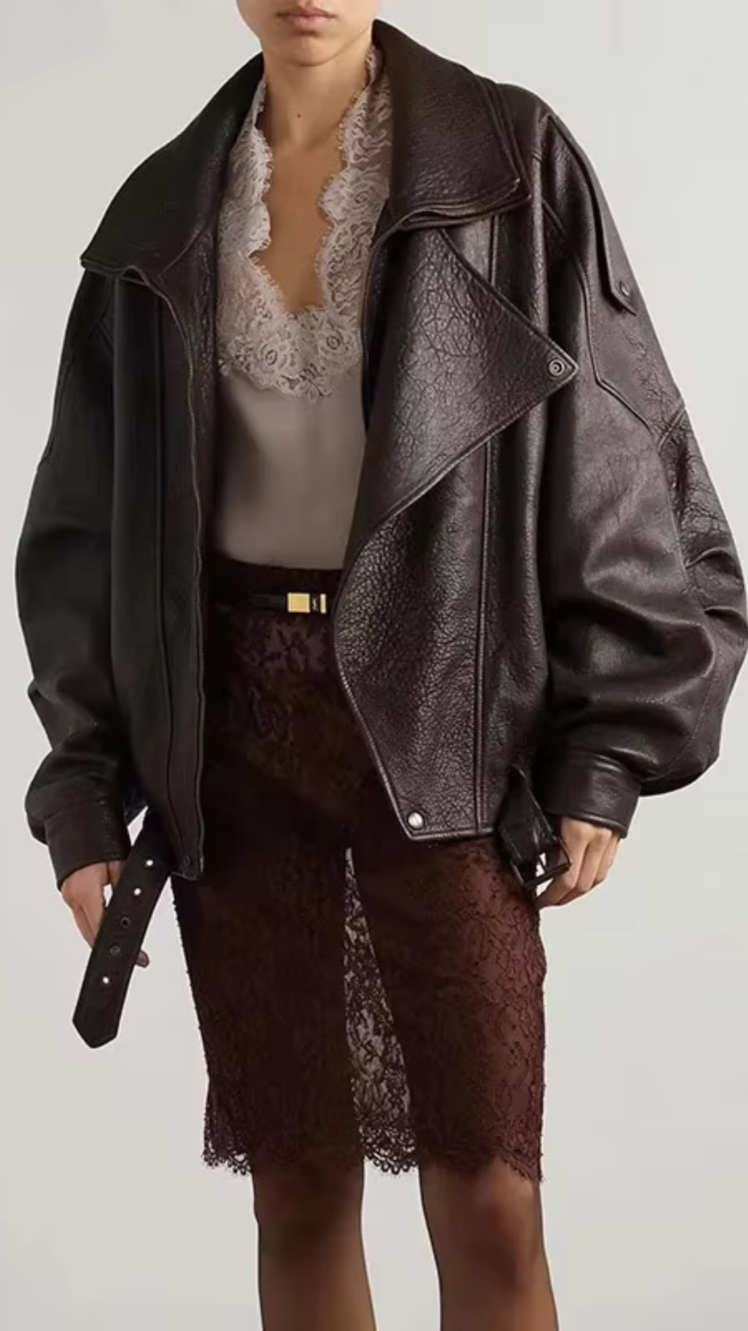 Vintage Leather Brown Jacket