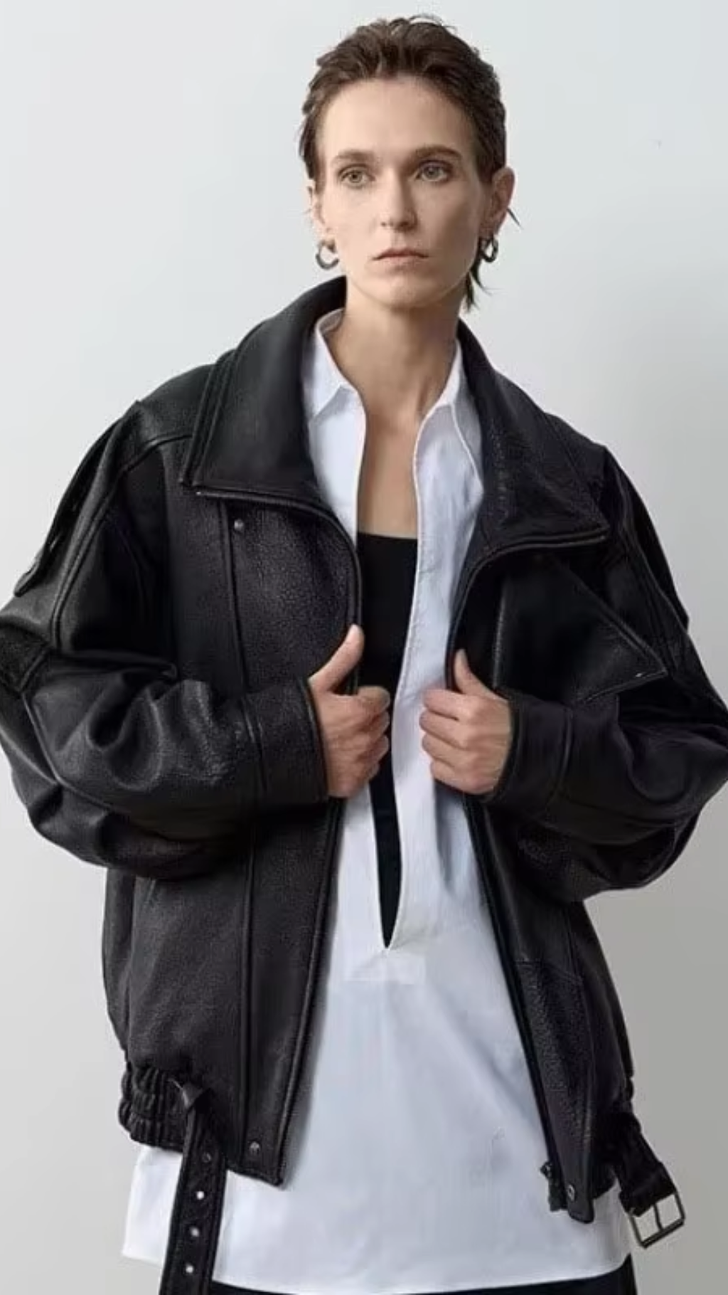 Vintage Leather Black Jacket