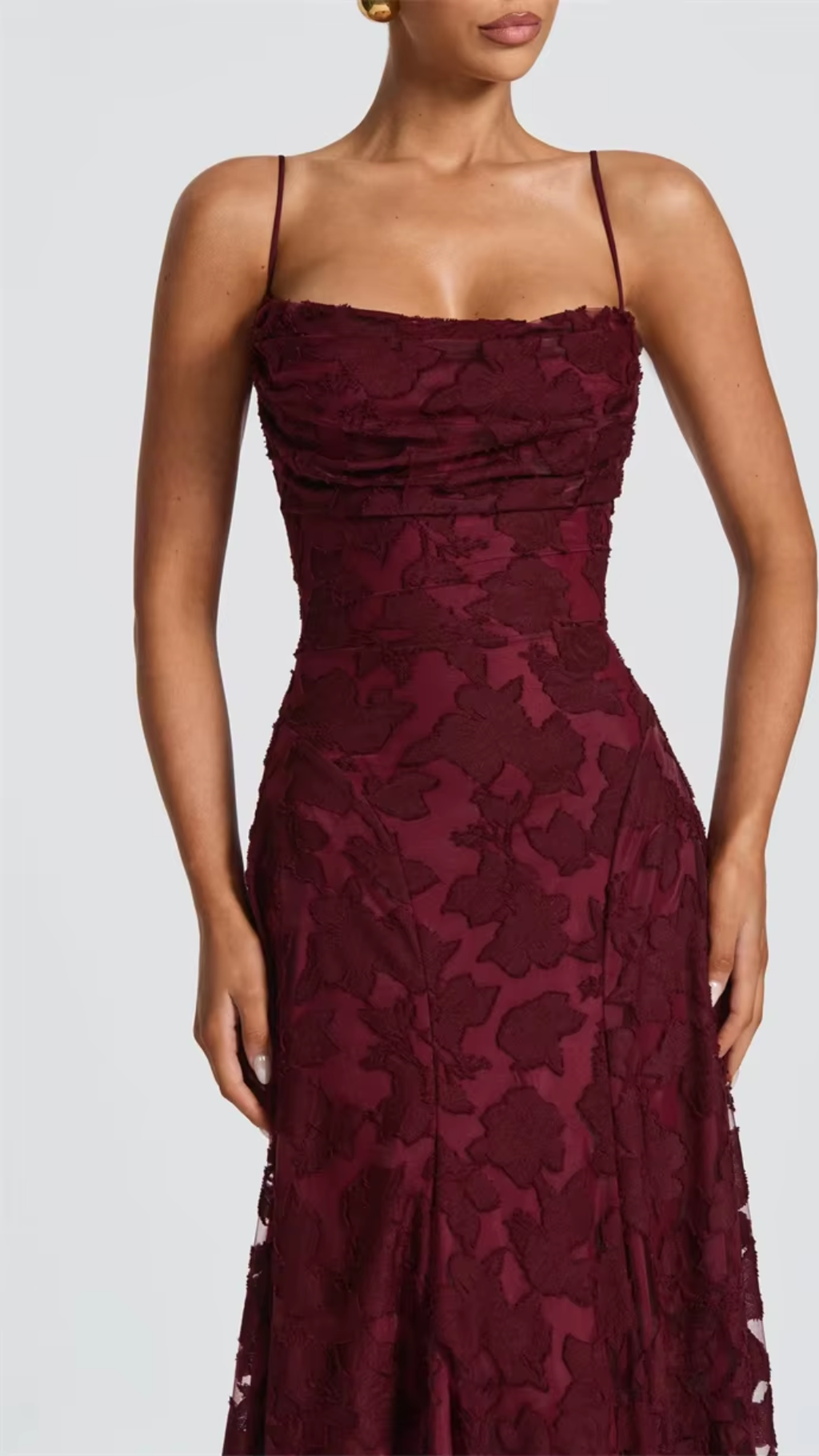 Backless Spaghetti-Strap Maxi Dress