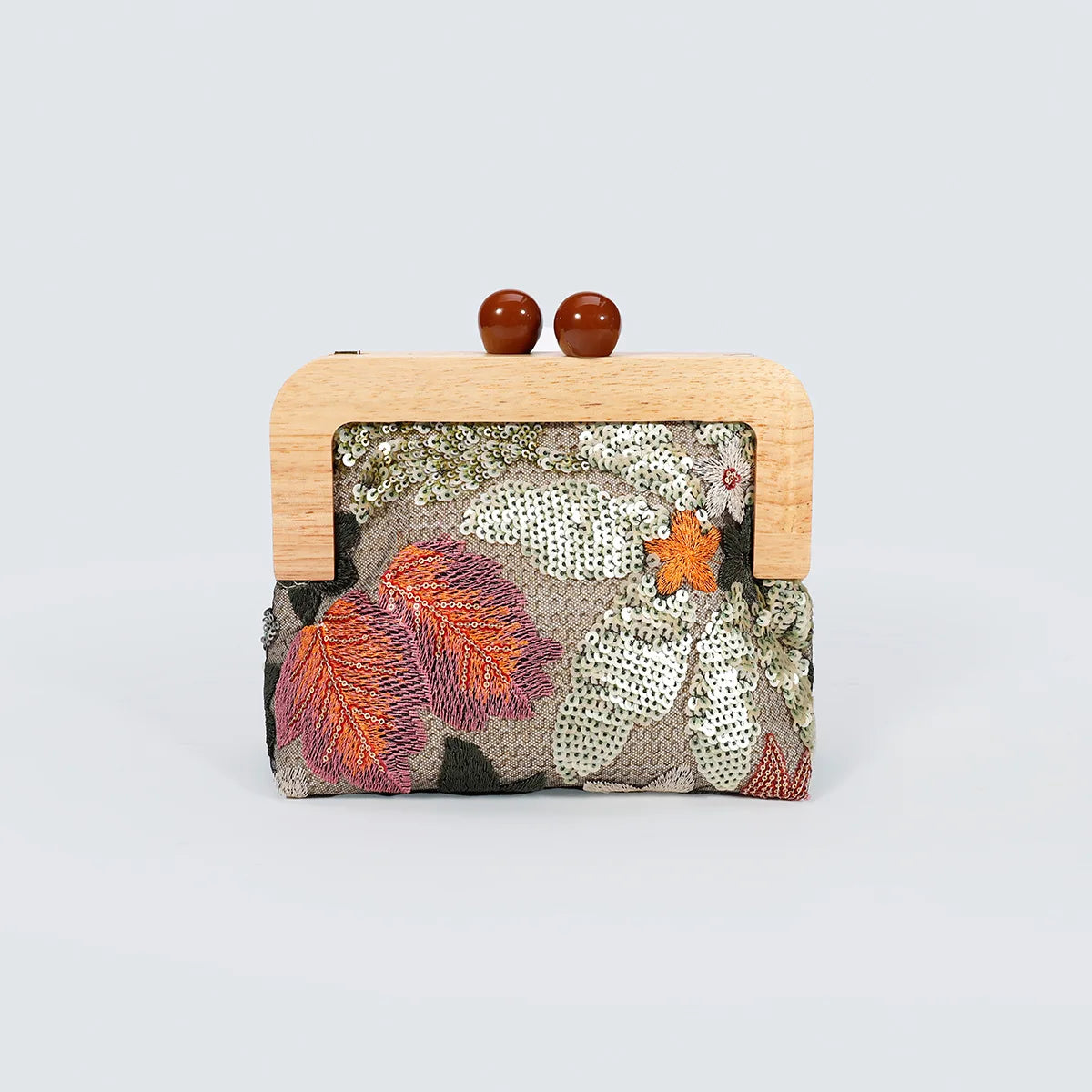 Sequins Embroidery Clutch Bag