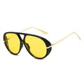 Oversized Double Bridge Pilot Sunglasses