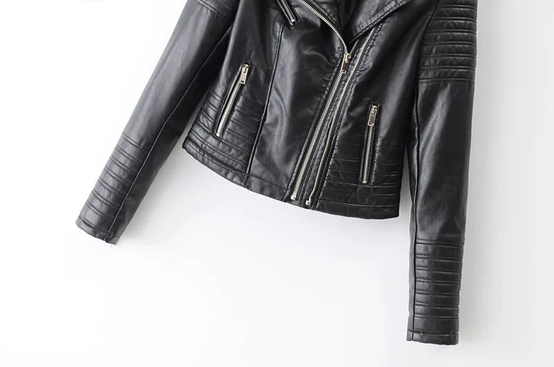 Faux Leather Biker Jacket