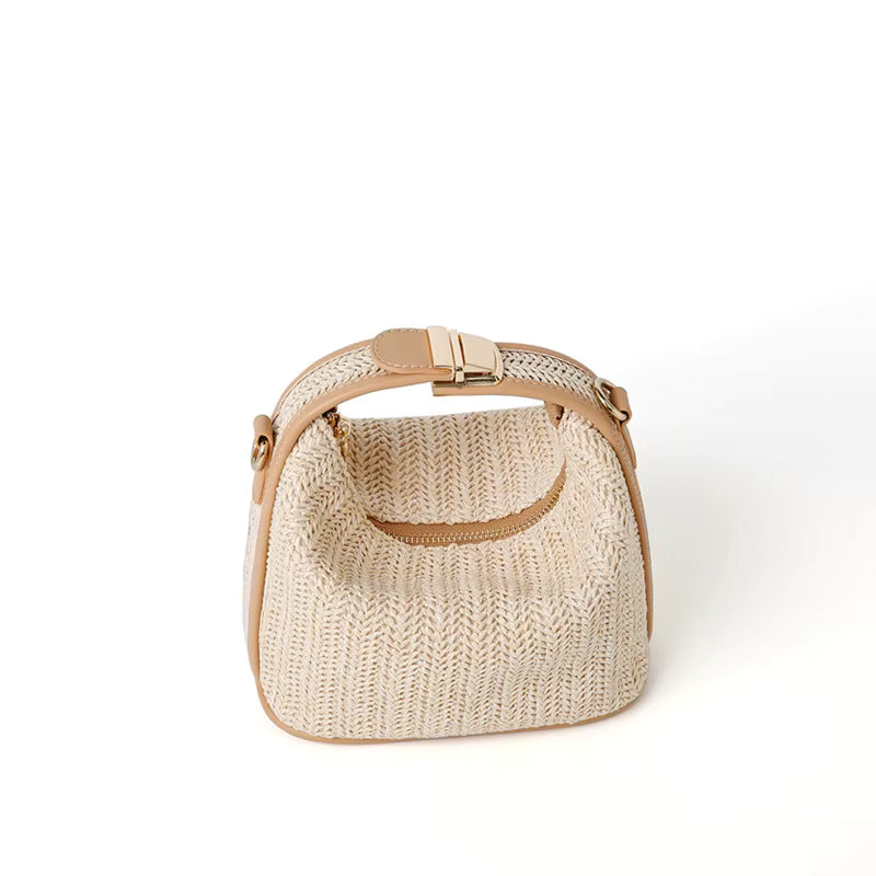 Mini Straw Crossbody Bag