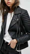 Faux Leather Biker Jacket