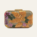 Embroidered Bloom Sequin Clutch