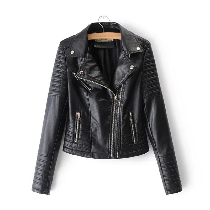 Faux Leather Biker Jacket