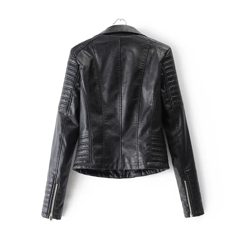 Faux Leather Biker Jacket