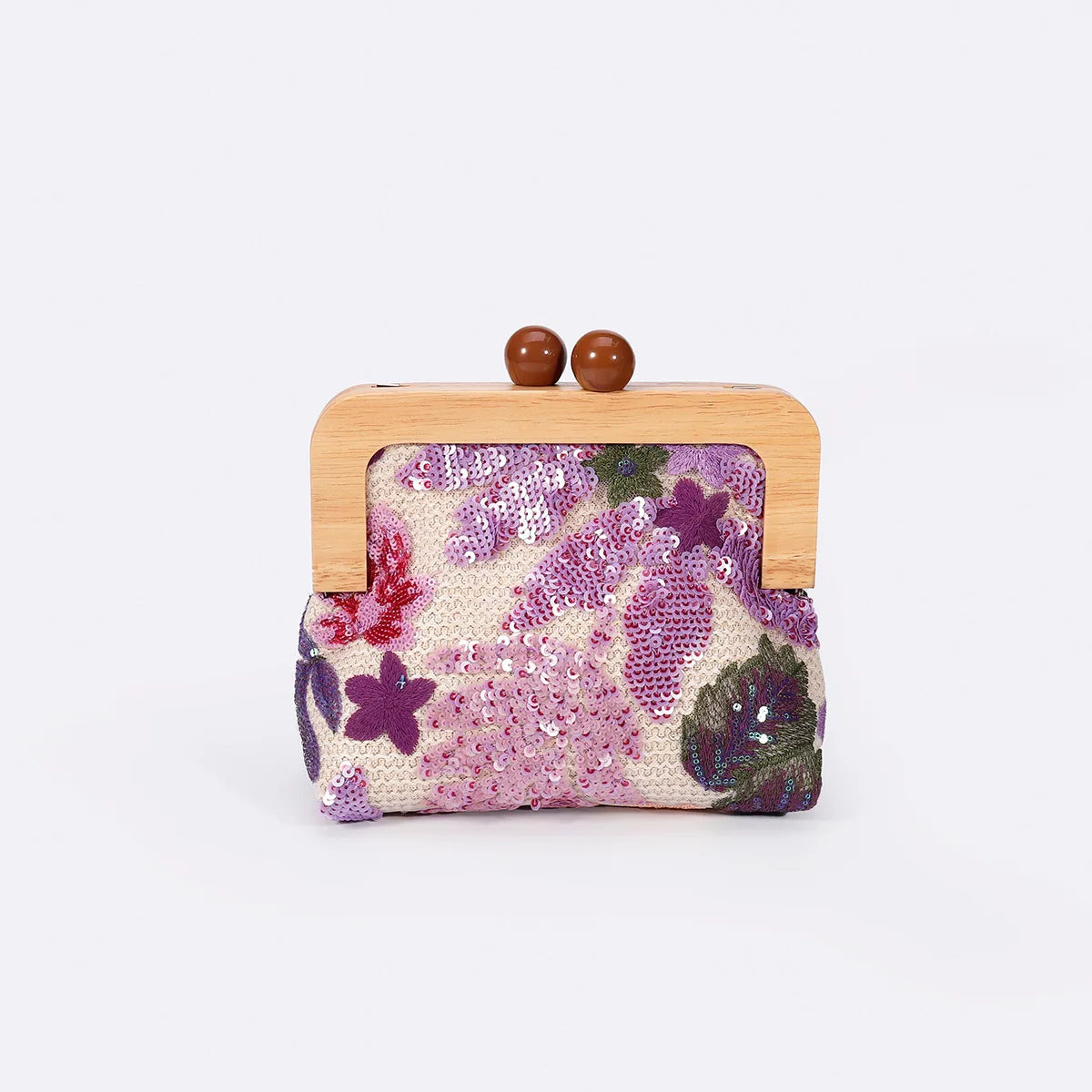Sequins Embroidery Clutch Bag