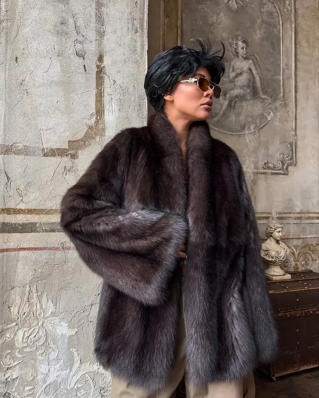 Faux Fur Coat