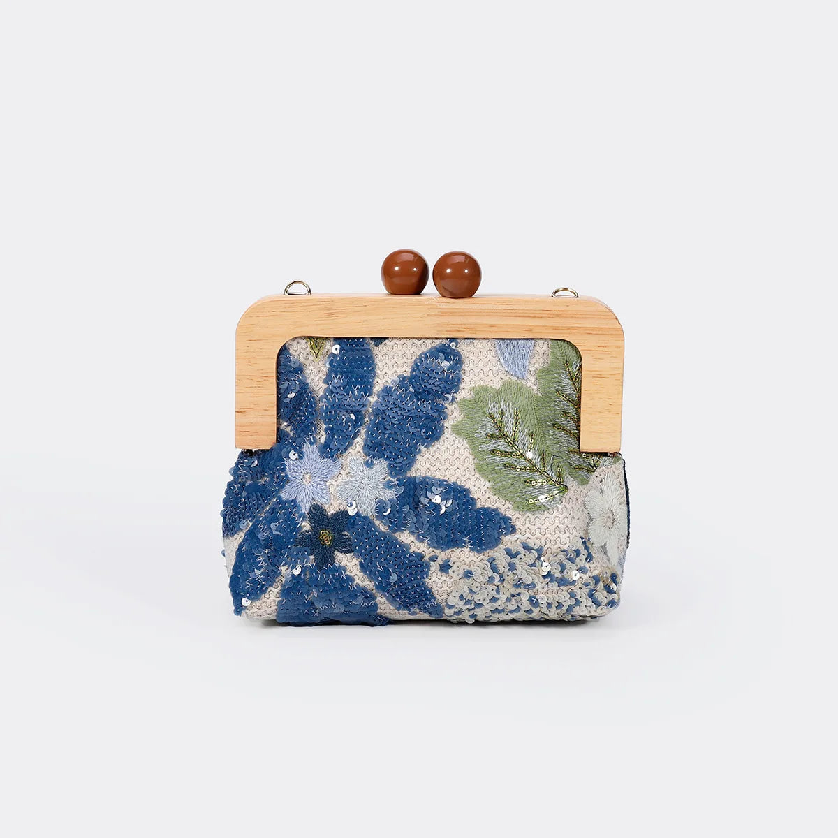 Sequins Embroidery Clutch Bag