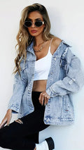 Blue Denim Women’s Autumn/Winter Jacket